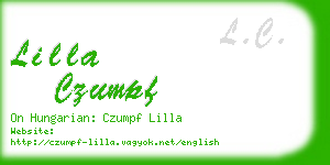 lilla czumpf business card